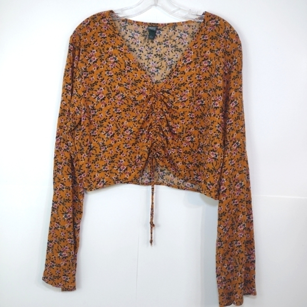 Wild Fable women's mustard crop top size (L)